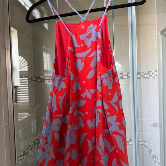 Maeve by Anthropologie St. Lucia top-size medium-red/slate blue - Picture 2 of 5